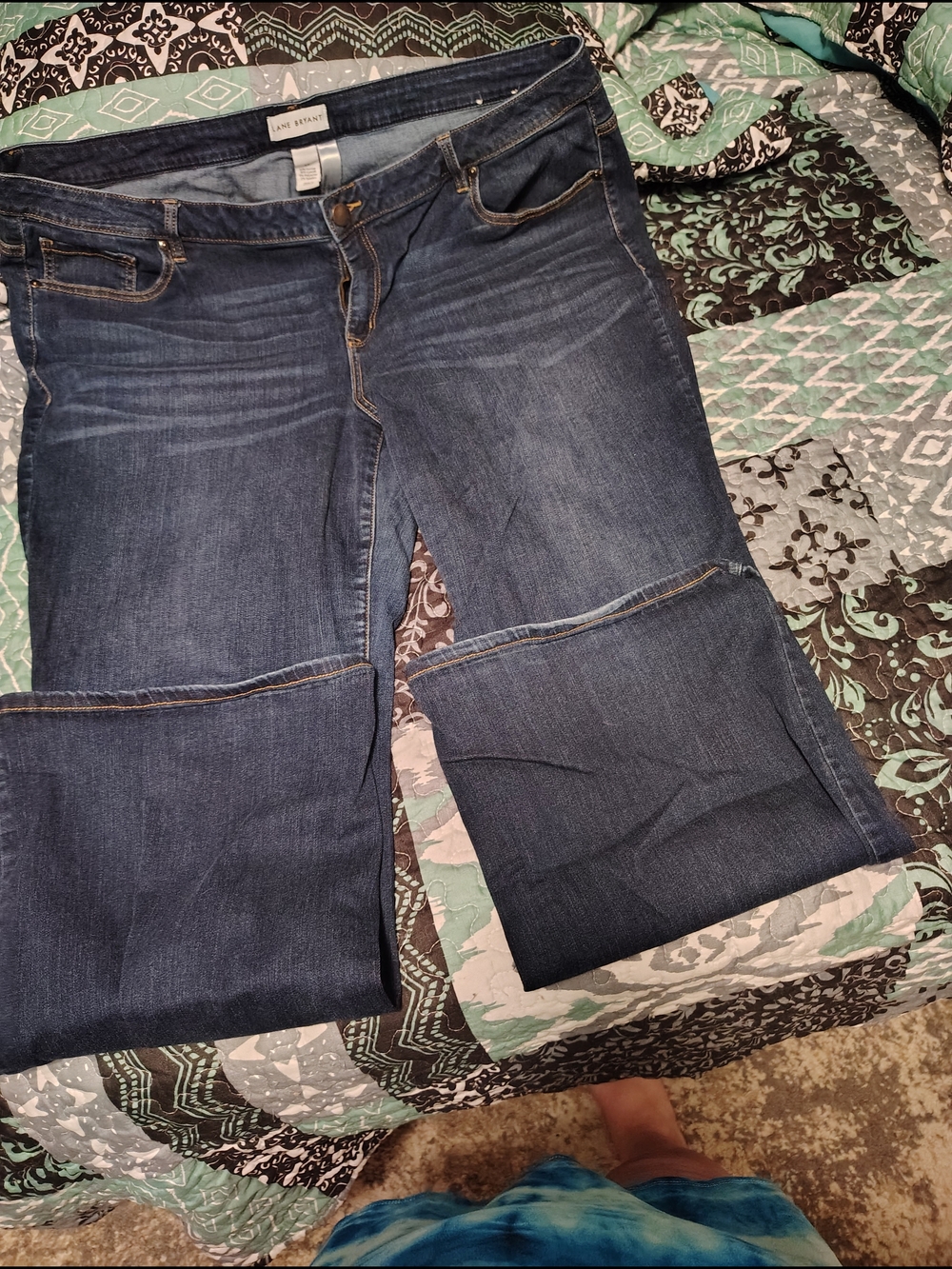 Lane Bryant Dark Blue Boot Cut Jeans